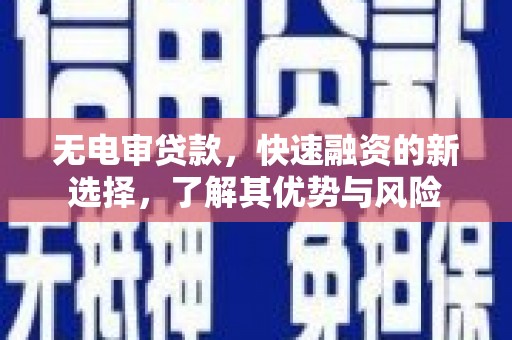 台州无电审贷款，快速融资的新选择，了解其优势与风险