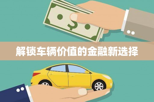 台州解锁车辆价值的金融新选择