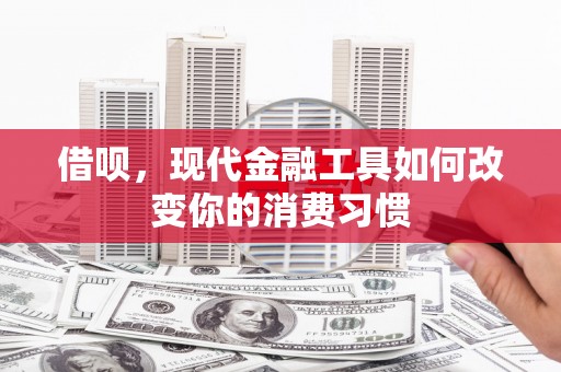 台州借呗，现代金融工具如何改变你的消费习惯