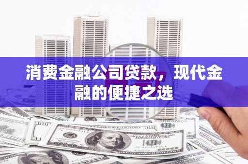 台州消费金融公司贷款，现代金融的便捷之选