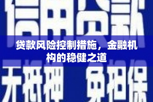 台州贷款风险控制措施，金融机构的稳健之道
