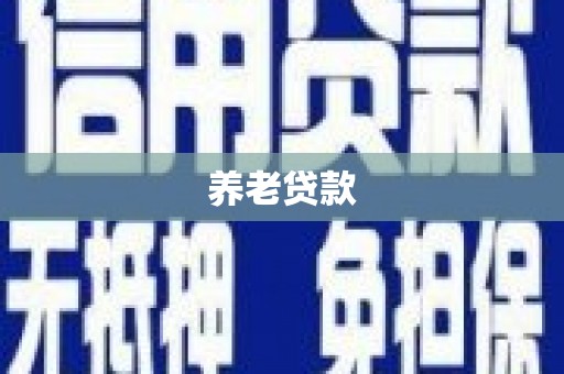台州养老贷款